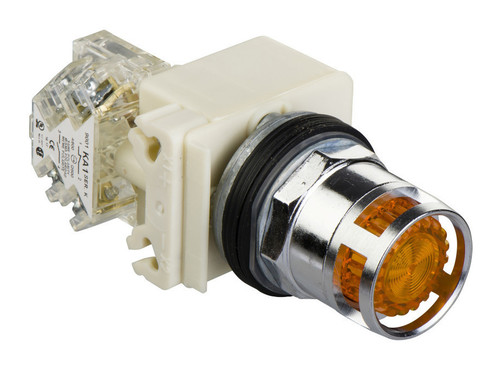 Кнопка Schneider Electric Harmony 30 мм, 120В, IP66, Оранжевый