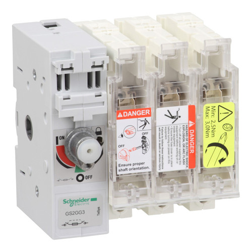 Рубильник с предохранителем Schneider Electric TeSys GS 63А 3P, 00C