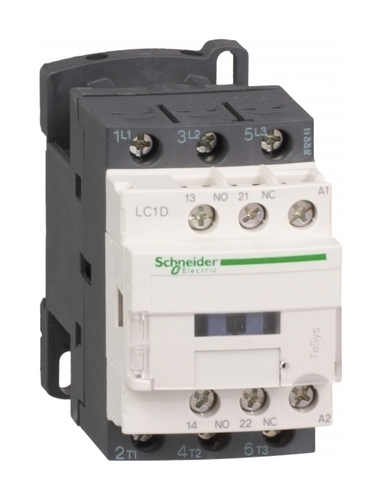 Контактор Schneider Electric TeSys LC1D 3P 9А 400/24В DC 4кВт