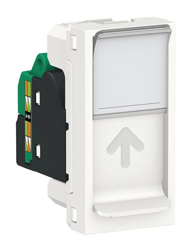 Розетка компьютерная RJ45 Cat.5 Schneider Electric UNICA MODULAR, белый