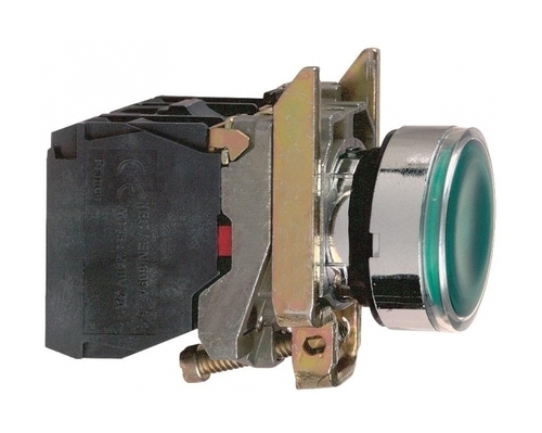 Кнопка Schneider Electric Harmony 22 мм, 120В, IP66, Зеленый
