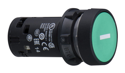 Кнопка Schneider Electric Harmony 22 мм, IP54, Зеленый, XB7NA3131