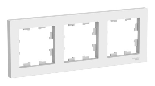 Рамка 3 поста Systeme Electric ATLASDESIGN, лотос, ATN001303