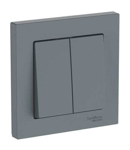 Systeme Electric AtlasDesign Грифель Выключатель 2-клавишный, сх.5, 10АХ, в сборе, быстрозажим. клем.
