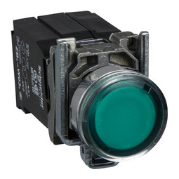 Кнопка Harmony 22 мм, 120В, IP66, Зеленый