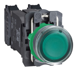 Кнопка Harmony 22 мм, 120В, IP66, Зеленый