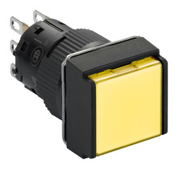 Кнопка Harmony 16 мм, 12В, IP65, Желтый, XB6ECW5J1P