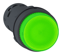Кнопка Harmony 22 мм, 230В, IP54, Зеленый